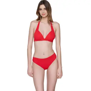 Pleated women's bikini bottom Luna Blue Sense image-1