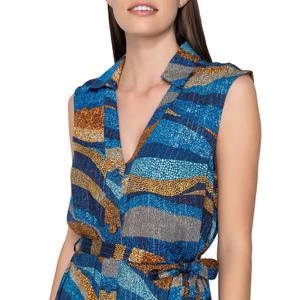 Sleeveless shirt dress for women Luna Liberty image-3