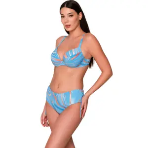 Vrouwelijke bikini broekjes met ruches aan de zijkanten Luna Lana image-4