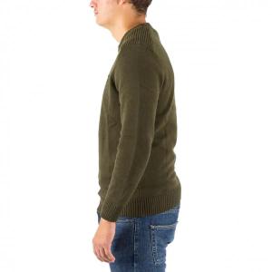 Sweter dzianinowy z okrągłym dekoltem i detalami Lyle & Scott image-1