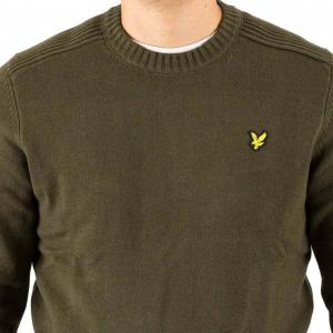 Sweter dzianinowy z okrągłym dekoltem i detalami Lyle & Scott image-2