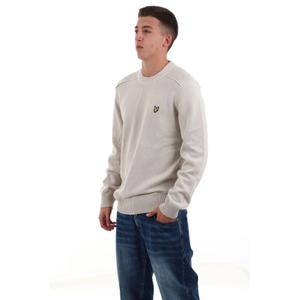 Sweter dzianinowy z okrągłym dekoltem i detalami Lyle & Scott image-1