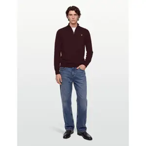 Merino cotton jumper with 1/4 zip Lyle & Scott image-3