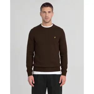 Sweter z okrągłym dekoltem wełniany Lyle & Scott image-1