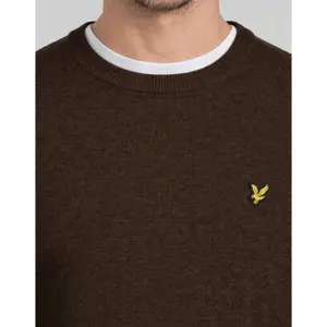 Sweter z okrągłym dekoltem wełniany Lyle & Scott image-4