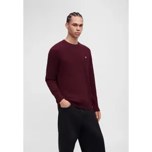 Sweter z okrągłym dekoltem wełniany Lyle & Scott image-3