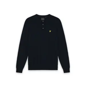 Merino jumper Lyle & Scott Henley image-0