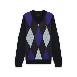 Pull col V Lyle & Scott Argyle image-0
