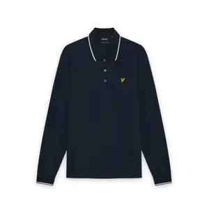Long sleeve polo shirt Lyle & Scott Tipped image-0