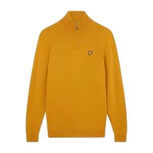 kn1041g-a06-pull-merinos-1-4-zip-lyle-scott-core-amber