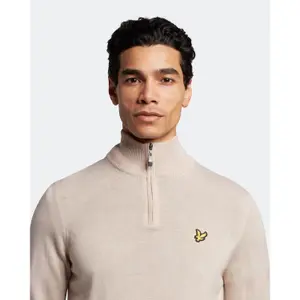 1/4 zip sweater Lyle & Scott Core Merino Mix image-4