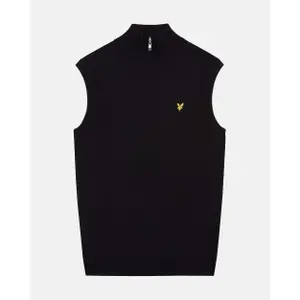 Sweter z dzianiny bez rękawów Lyle & Scott