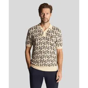 Polo tricoté monogramme Lyle & Scott image-1