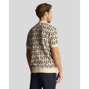 Polo tricoté monogramme Lyle & Scott image-3
