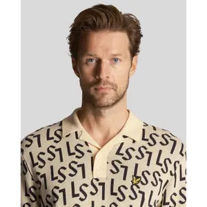 Polo tricoté monogramme Lyle & Scott image-4