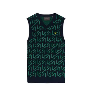 Sleeveless V-neck top Lyle & Scott Monogram image-0