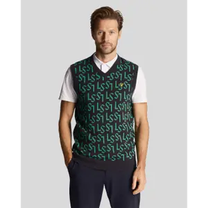 Sleeveless V-neck top Lyle & Scott Monogram image-2