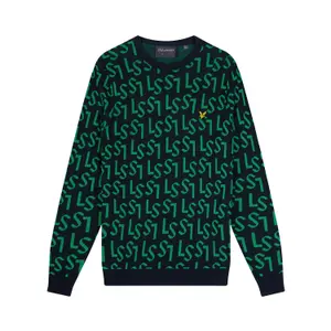 Round neck sweater Lyle & Scott Monogram image-0