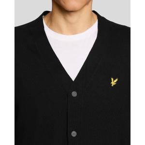 V-neck merino cotton cardigan Lyle & Scott image-3