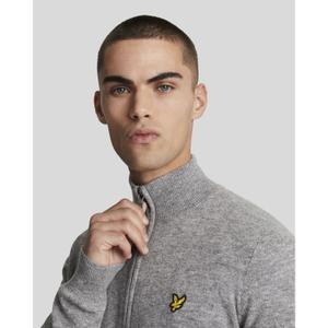 Sweter z wełny owczej z zamkiem Lyle & Scott Blend image-4