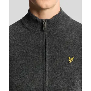 Trui met ritssluiting van wol Lyle & Scott Blend image-4
