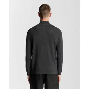 Trui met ritssluiting van wol Lyle & Scott Blend image-3