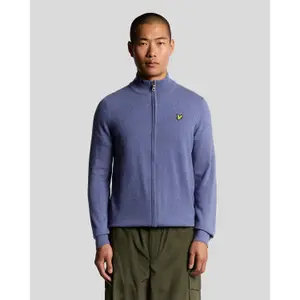 Zip-up fleece in mixed wool Lyle & Scott image-1