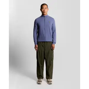Zip-up fleece in mixed wool Lyle & Scott image-2