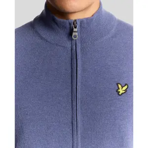 Zip-up fleece in mixed wool Lyle & Scott image-4
