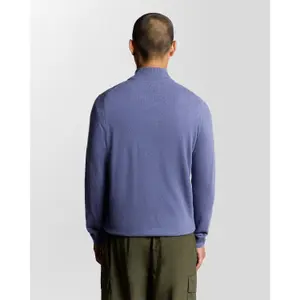 Zip-up fleece in mixed wool Lyle & Scott image-3