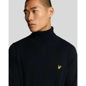 Polo de malha em algodão e lã merino Lyle & Scott image-5