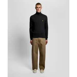 Camisola de gola alta em algodão merino Lyle & Scott image-3