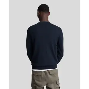 Merino cotton round neck jumper Lyle & Scott image-3