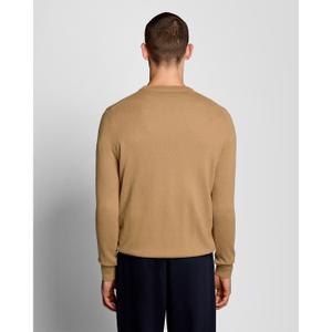 Pull col rond coton mérinos Lyle & Scott image-3