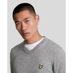 Merino wool and cotton crew neck pull-over Lyle & Scott image-4