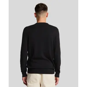 Pull col v coton mérinos Lyle & Scott image-3