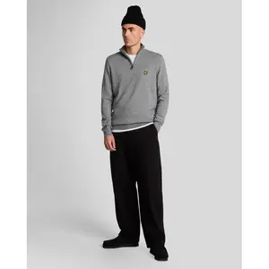 Cotton and merino wool 1/4 zip jumper Lyle & Scott image-3