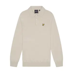 Polo de algodón merino de manga larga Lyle & Scott image-1