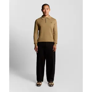 Polo de algodón merino de manga larga Lyle & Scott image-2