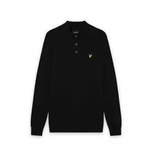 Polo de manga larga de algodón merino Lyle & Scott image-0