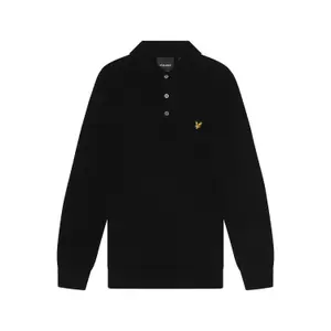 Polo de manga larga de algodón merino Lyle & Scott image-1