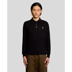 Polo de manga larga de algodón merino Lyle & Scott image-2