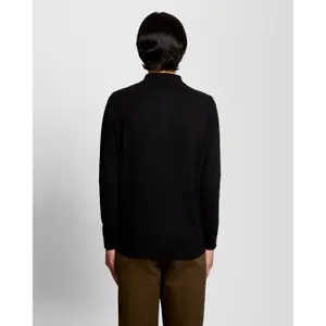 Polo de manga larga de algodón merino Lyle & Scott image-4