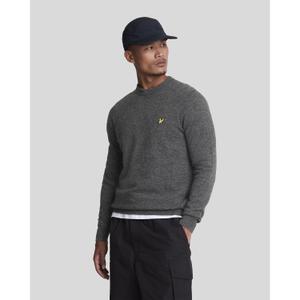 Wełniany sweter z okrągłym dekoltem Lyle & Scott Blend image-1