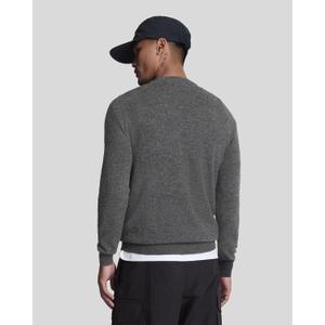 Wełniany sweter z okrągłym dekoltem Lyle & Scott Blend image-3