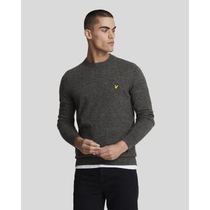 Wełniany sweter z okrągłym dekoltem Lyle & Scott Blend image-1