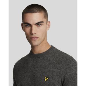 Wełniany sweter z okrągłym dekoltem Lyle & Scott Blend image-4