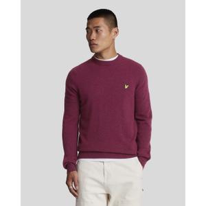 Wełniany sweter z okrągłym dekoltem Lyle & Scott Blend image-1