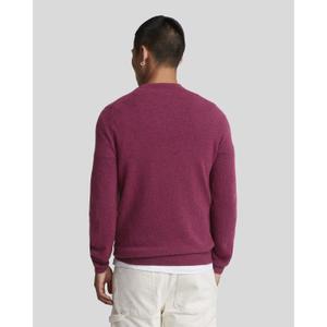 Wełniany sweter z okrągłym dekoltem Lyle & Scott Blend image-3