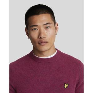 Wełniany sweter z okrągłym dekoltem Lyle & Scott Blend image-4